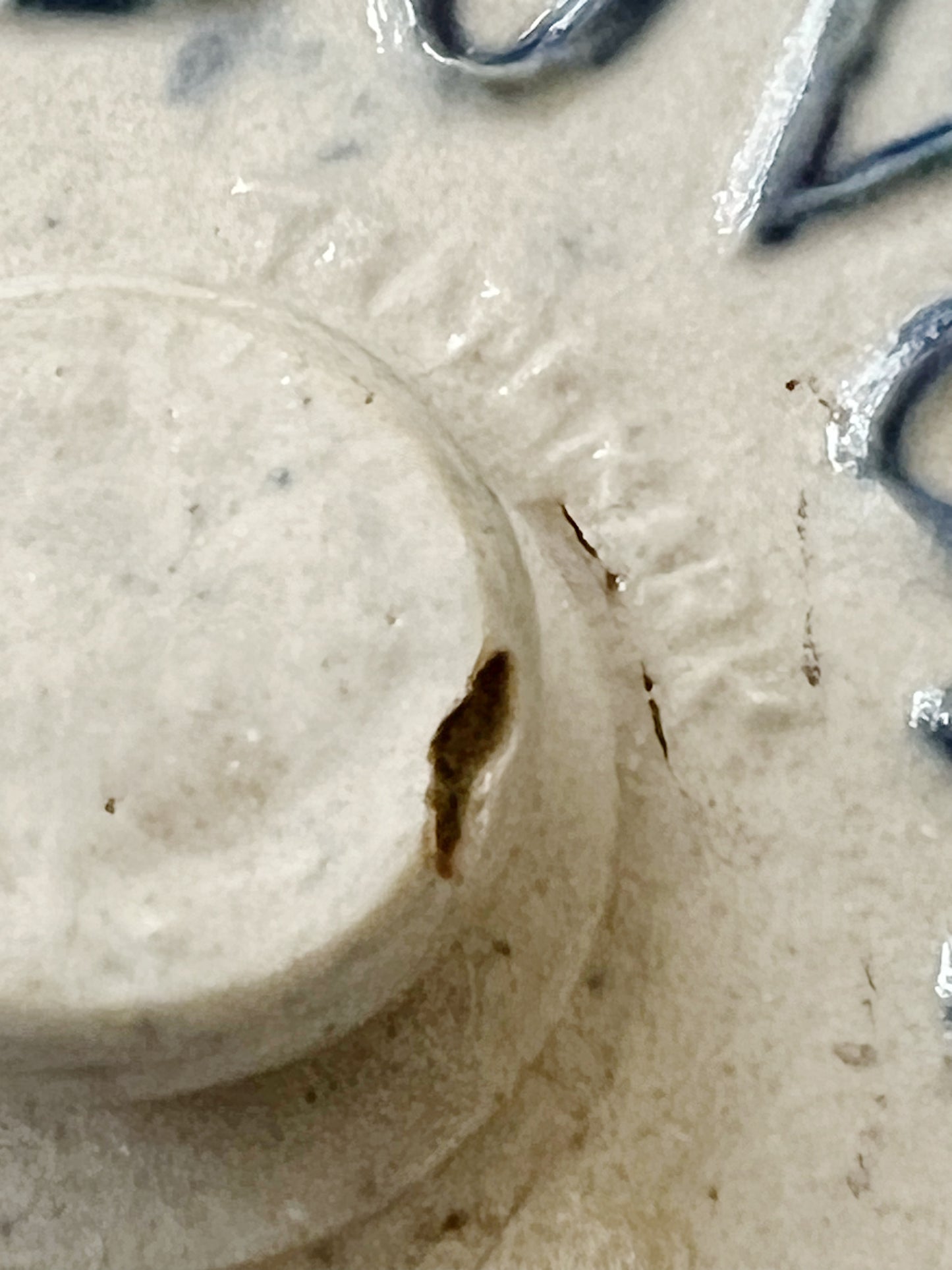 Antique Stoneware Whites Utica NY BOVOX Beef Essence Advertising Crock Jar Lid