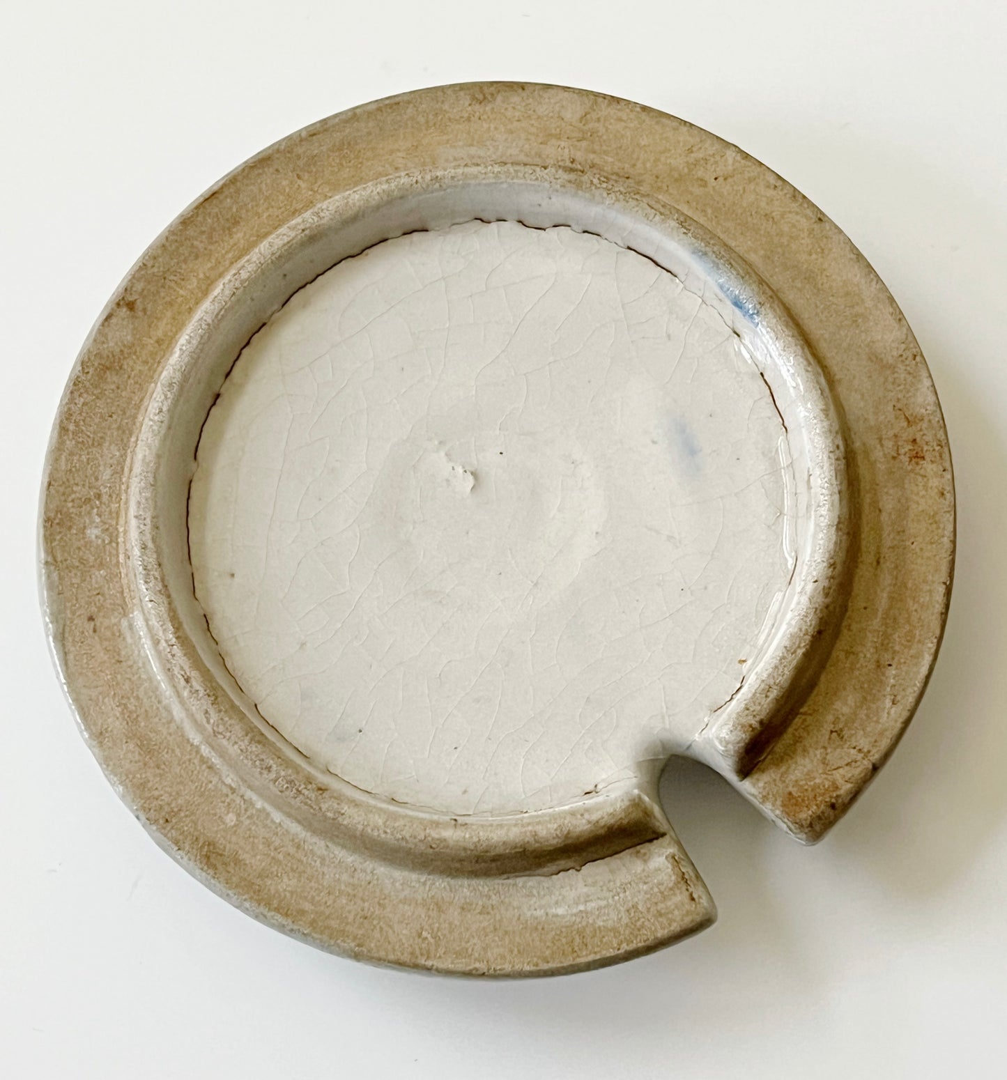 Antique Stoneware Whites Utica NY BOVOX Beef Essence Advertising Crock Jar Lid