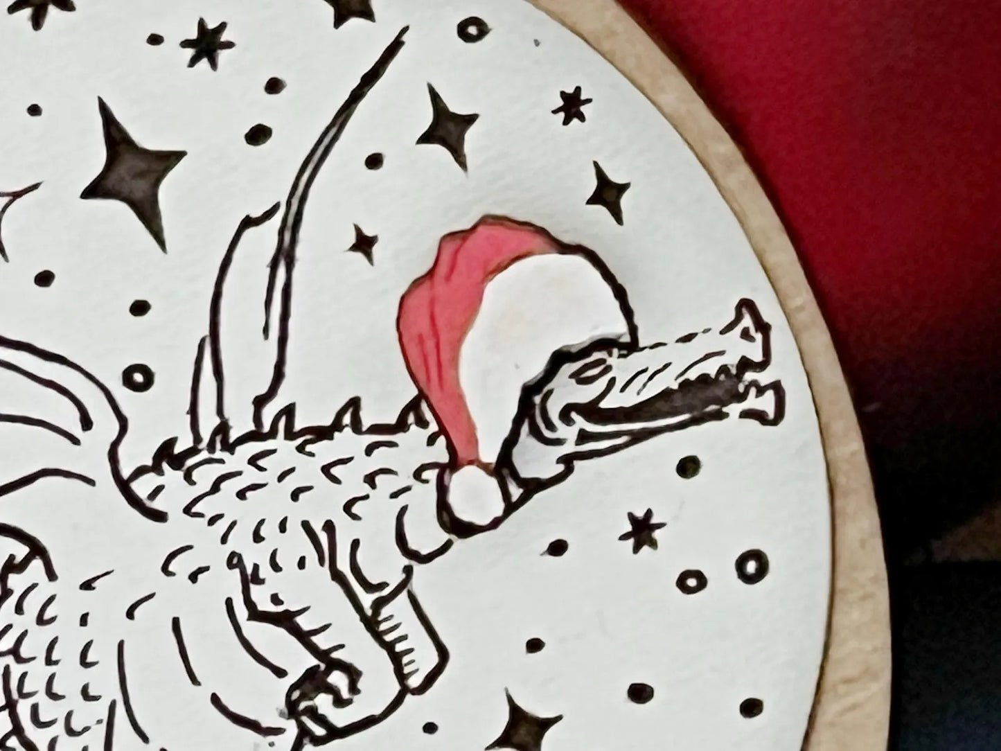 Derpy Dragon-themed D20 RPG Dice Game Ornament: Perfect for Christmas & Easter Baskets Tags