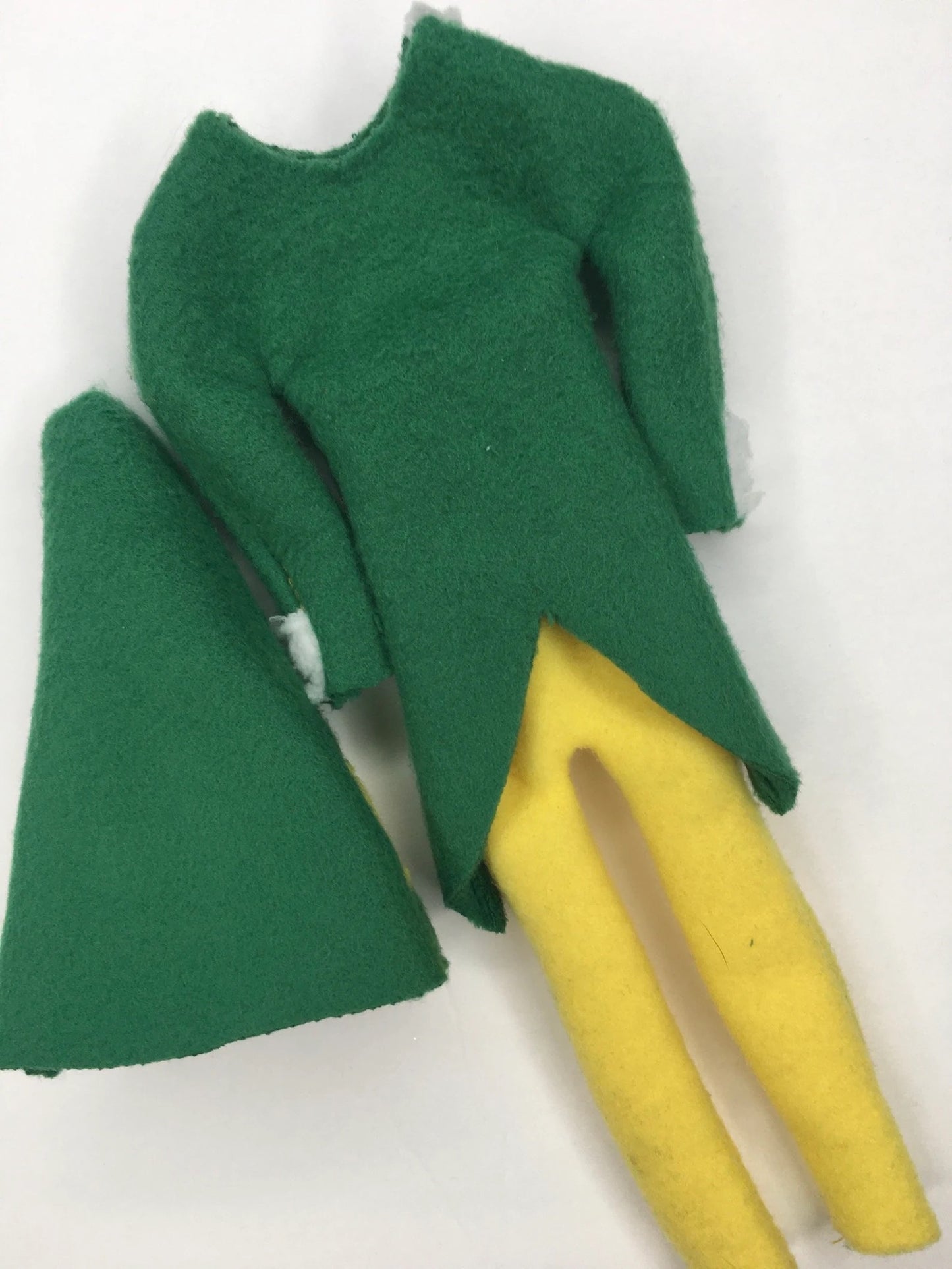 Elf Embroidered Christmas Elf Costume Clothing Prop, Elf Clothes, 12" Doll Clothes Accessories