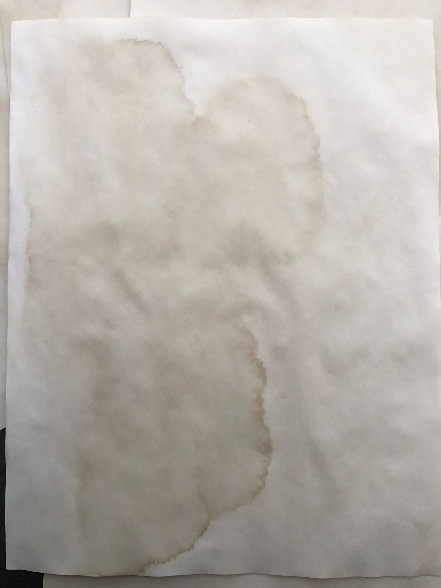 Coffee Dyed Tea Dyed Paper Coffee Stain Tea Stain Paper 50 Sheets For use in Junk Journals, Scrapbook, Mixed Media, Collage, Embellishments