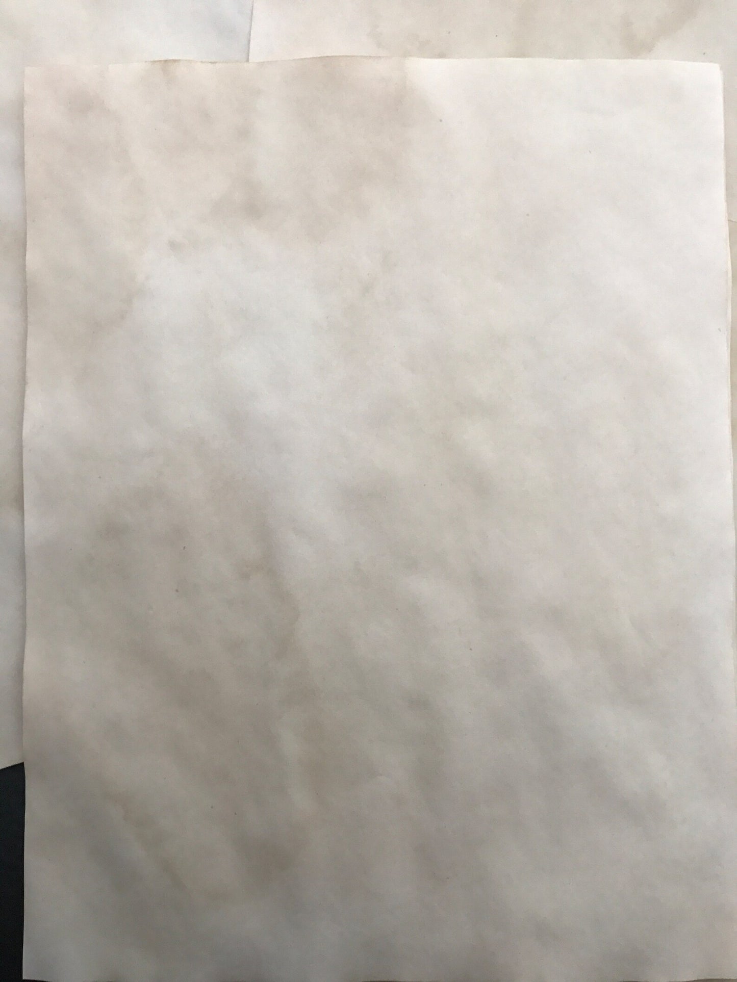 Coffee Dyed Tea Dyed Paper Coffee Stain Tea Stain Paper 50 Sheets For use in Junk Journals, Scrapbook, Mixed Media, Collage, Embellishments