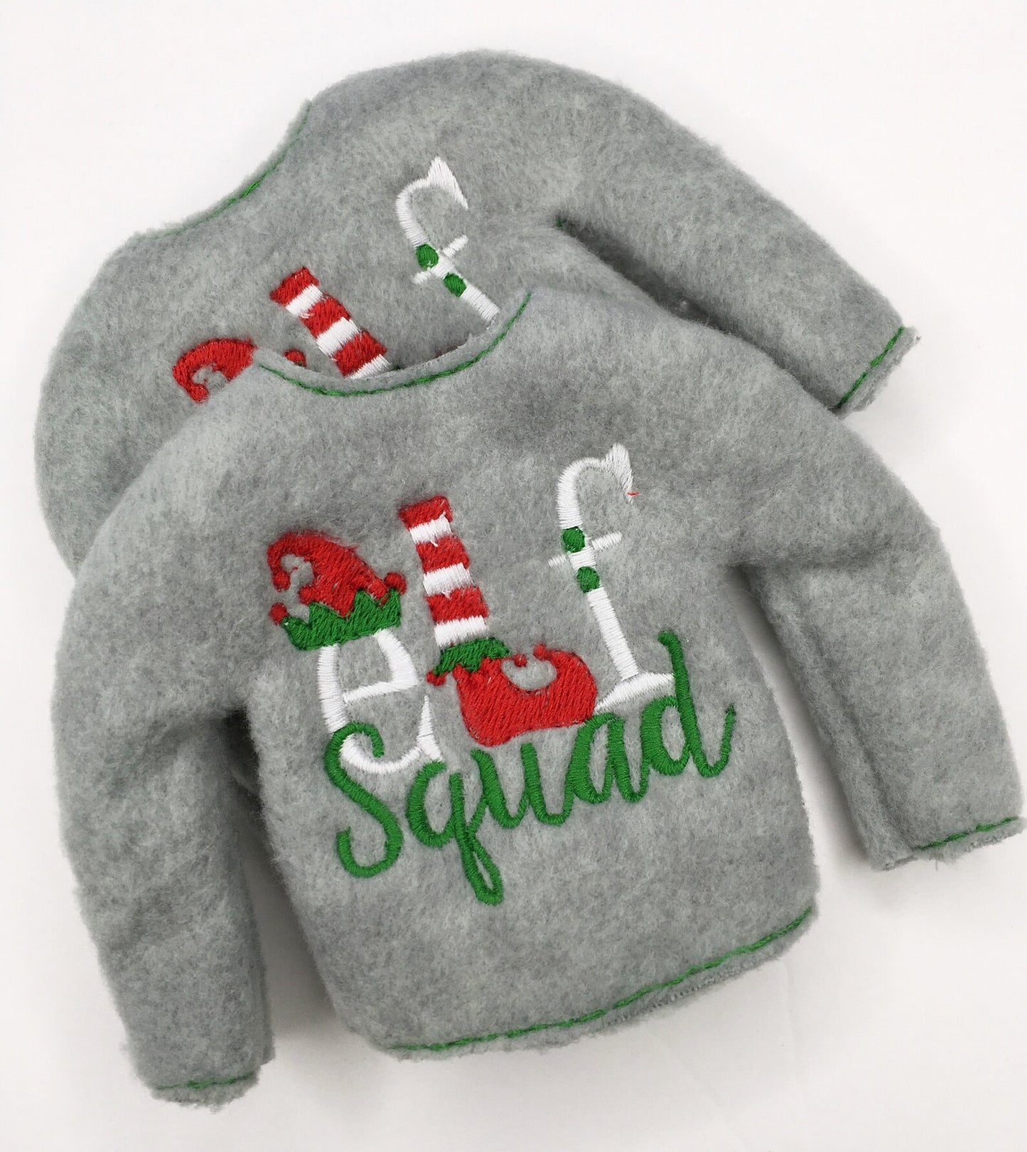 Elf Squad Embroidered Elf Sweater - Festive 12" Doll Clothing Prop