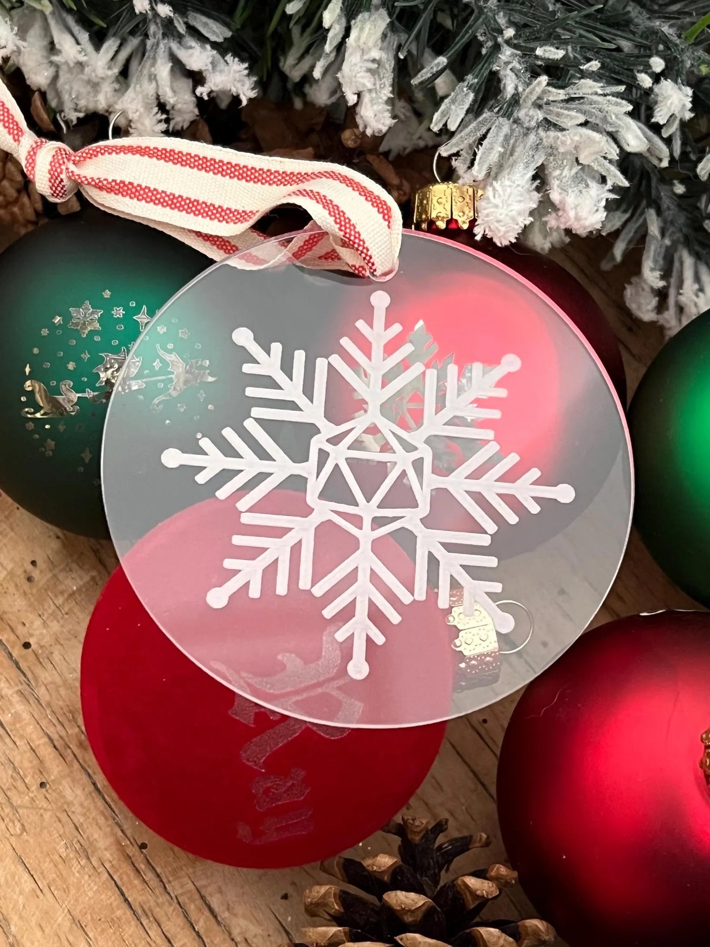 DND Snowflake D20 Dice Game Christmas Ornament Critmas