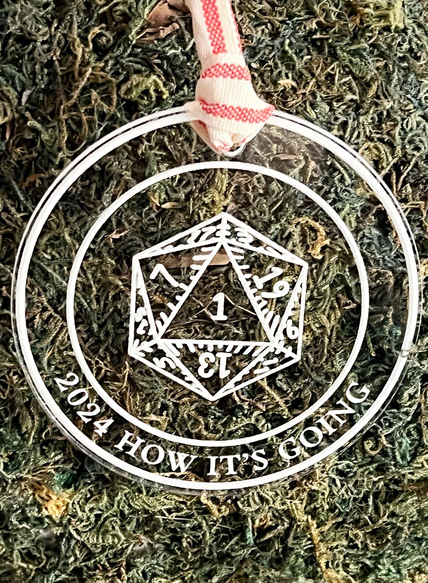2025 How it’s Going Critical Hit DND D20 Dice Game Christmas Ornament Critmas