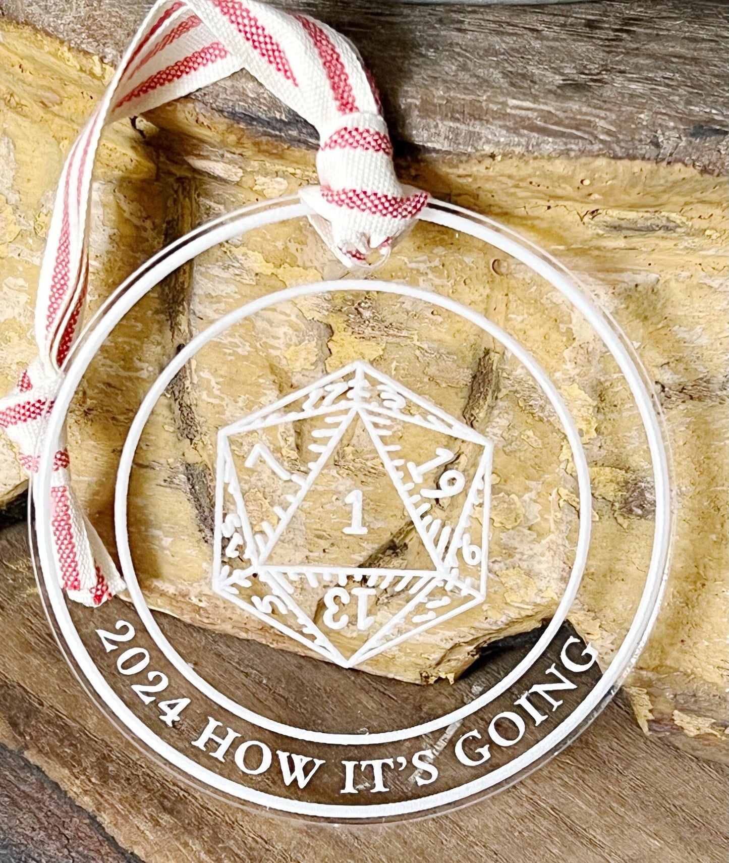 2025 How it’s Going Critical Hit DND D20 Dice Game Christmas Ornament Critmas
