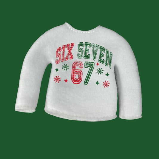 Distressed Seven Elf Sweater – Tiny Trend, Big Laughs!